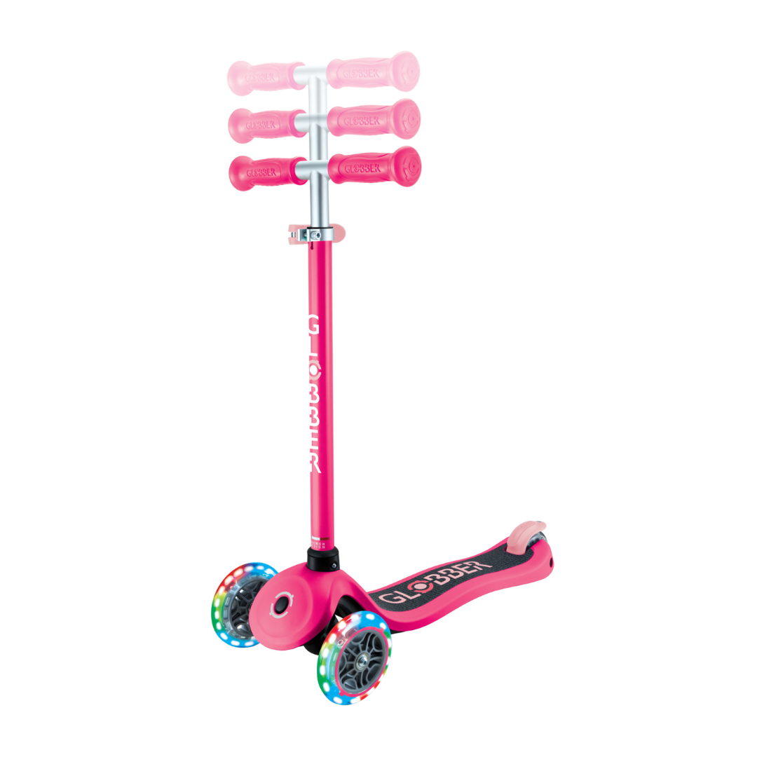 Scooter Infantil Globber Primo Lights Fuchsia (vista de detalle 2)