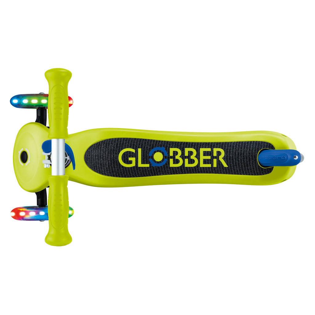Scooter Infantil Globber Primo Lights Lime Green Navy Blue (vista de detalle 5)