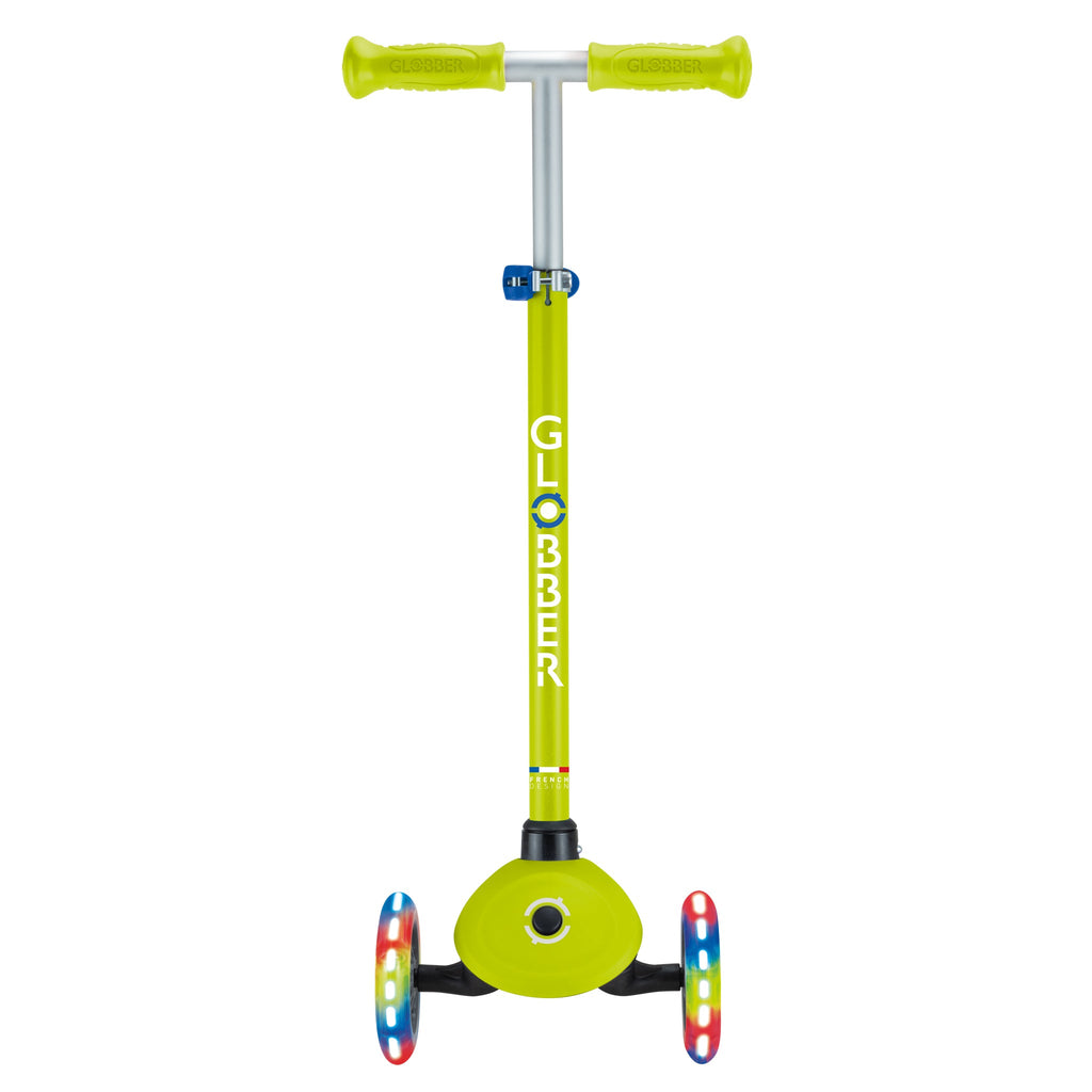 Scooter Infantil Globber Primo Lights Lime Green Navy Blue (vista de detalle 4)