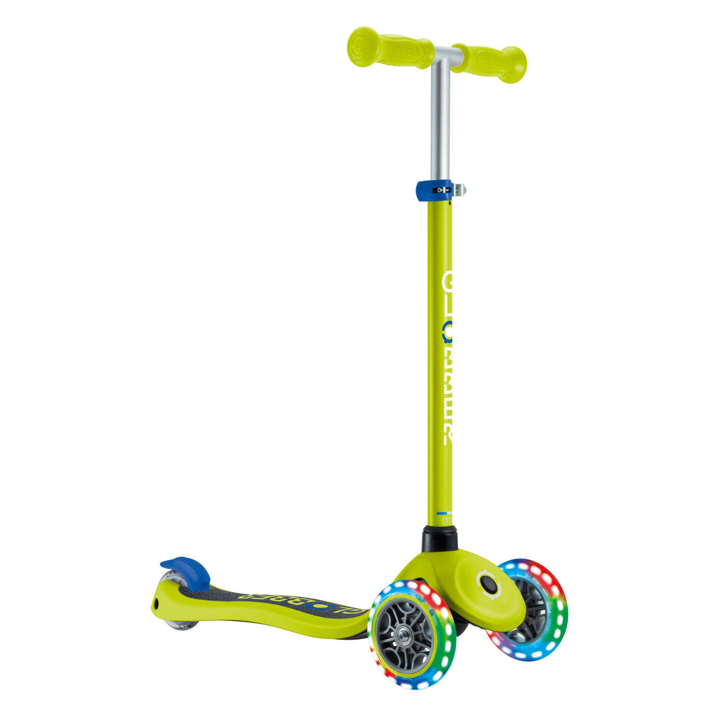 Scooter Infantil Globber Primo Lights Lime Green Navy Blue