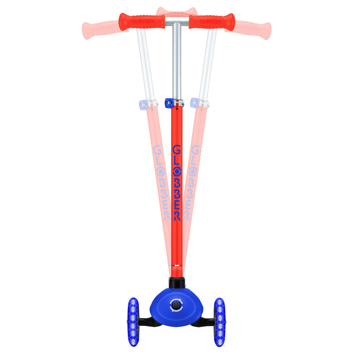 Scooter Infantil Globber Primo Plus Lights Neon Blue (vista de detalle 6)