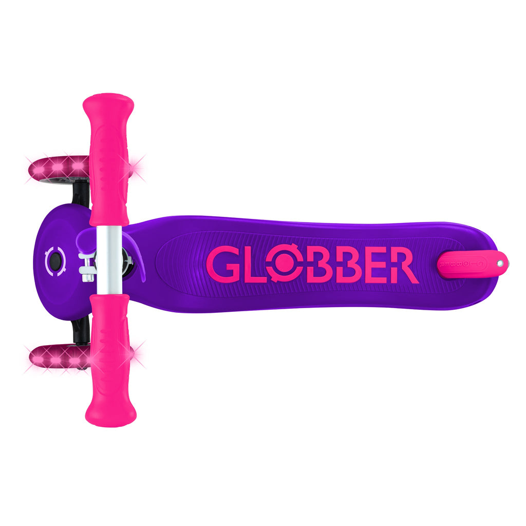 Scooter Infantil Globber Primo Plus Lights Neon Pink (vista de detalle 7)