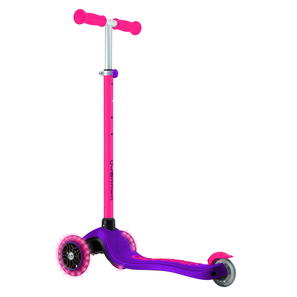 Scooter Infantil Globber Primo Plus Lights Neon Pink (vista de detalle 5)