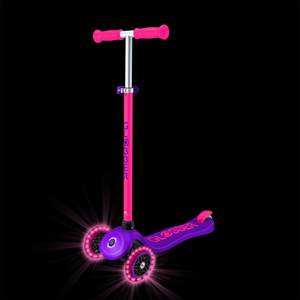 Scooter Infantil Globber Primo Plus Lights Neon Pink (vista de detalle 8)