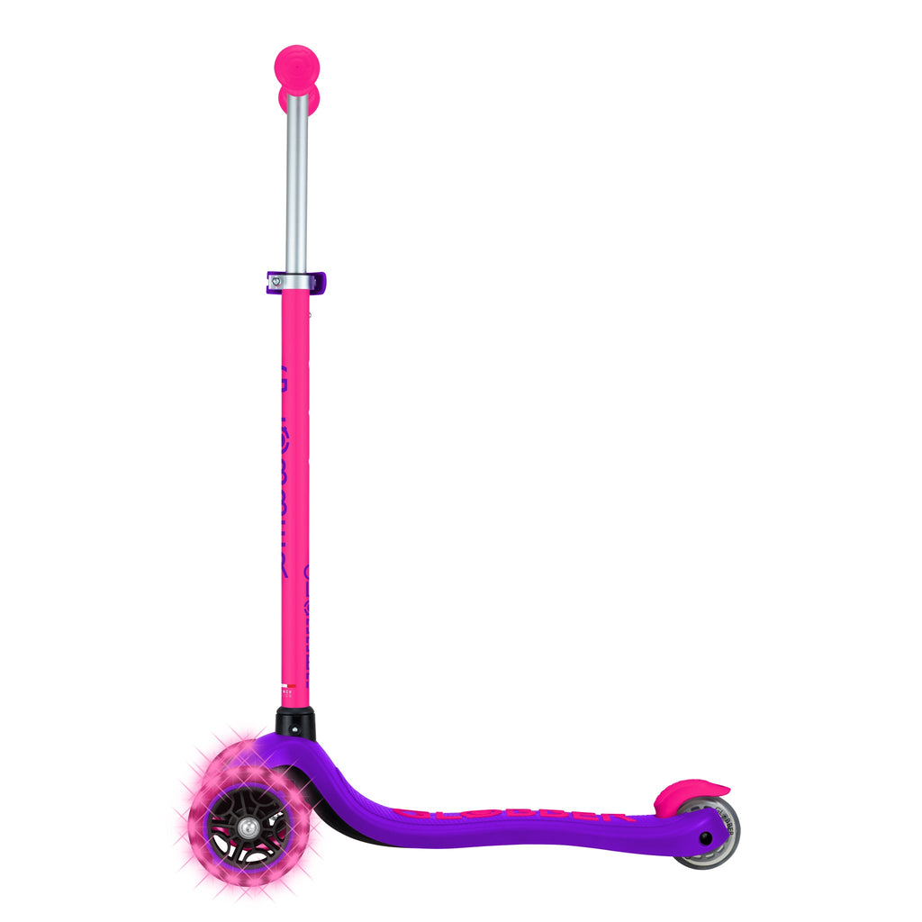 Scooter Infantil Globber Primo Plus Lights Neon Pink (vista de detalle 2)