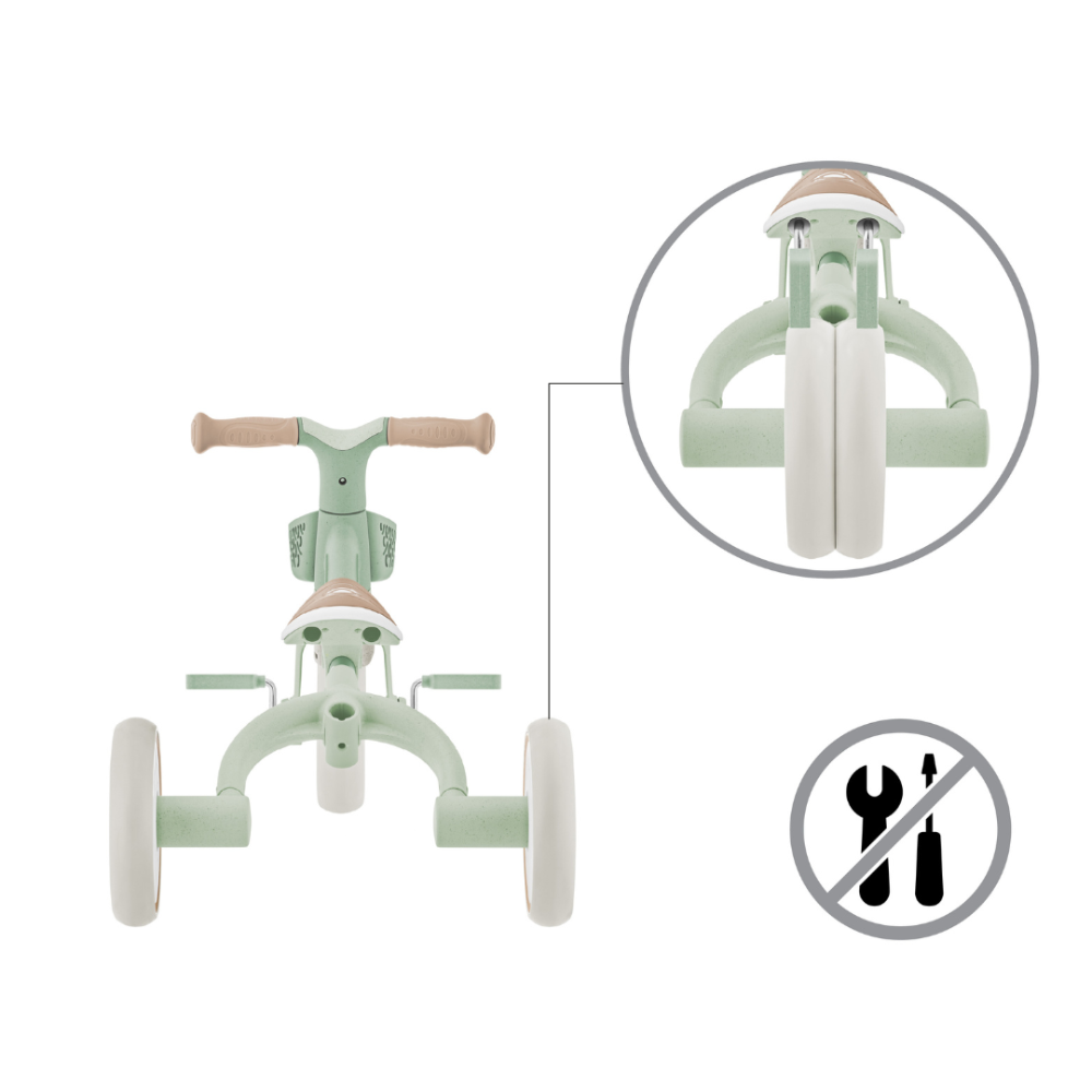 Triciclo Evolutivo Globber 3 en 1 Plus Pistachio (vista de detalle 4)