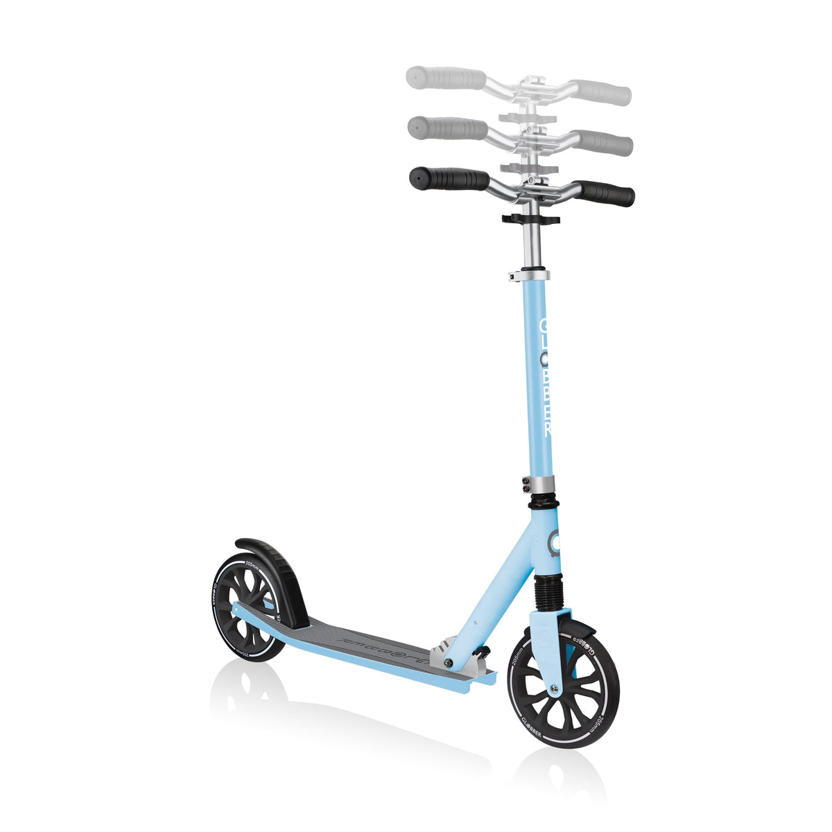 Scooter Globber NL 205 azul pastel (vista de detalle)